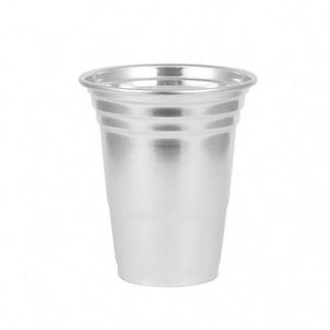 Nueva Taza de Aluminio Desechable Promocional 2024, Taza Personalizada de Pared Simple para Cerveza, Agua Fría y Bebidas - Product Image 1
