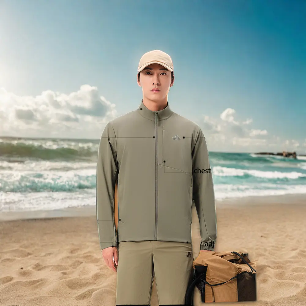 Bán buôn giá rẻ xuống Polyester đầy softshell áo khoác áo gió trùm đầu với Breathable dệt vải XL Kích thước nhanh chóng mô hình