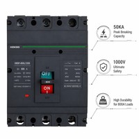 Disjoncteur à boîtier moulé 800A 3P 4P MCCB, thermique-magnétique, AC 400/415/690V, 100KA, protection de l'alimentation à courant élevé, CE CCC