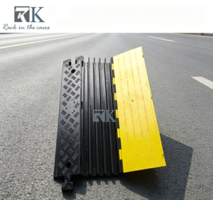 Rampe de protection de câbles en caoutchouc RK, défenseur de câbles en caoutchouc - Product Image 1