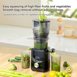 Hochwertiger, leistungs starker Gemüses aft presse Elektrischer, leicht zu reinigender Obst extraktor mit großer Futter rutsche für Zuhause und Hotel - Product Image 4