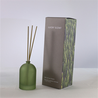 Diffuseur de parfum en verre de 80 ml pour salon et salle de bain, flacon vide pour cosmétiques, désodorisant, huile parfumée, diffuseur de parfum en roseau