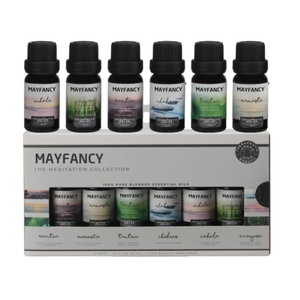 Kit de regalo de difusor de aceite de fragancia de lujo, aceites esenciales de menta y lavanda de té blanco puro orgánico para hombres, juegos de aceites esenciales elegantes - Product Image 1
