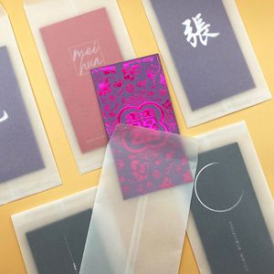 Hot bán biểu tượng tùy chỉnh kích thước Frosted rõ ràng mờ Sulphate giấy phong bì cho bữa tiệc sinh nhật - Product Image 5