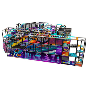 อุปกรณ์สนามเด็กเล่นในร่มแบบกำหนดเองสำหรับเด็ก พร้อมแผงอินเทอร์แอคทีฟ ชุดสนามเด็กเล่นในร่มพร้อมไฟ LED - Product Image 2