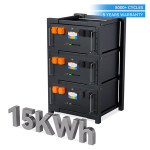 แบตเตอรี่สำรองพลังงานแบบไฮบริดสำหรับติดตั้งบนแร็ค 5~15 กิโลวัตต์ชั่วโมง 24V/51.2V/48V 200Ah-600Ah รองรับการสื่อสารแบบ CAN - Product Image 1
