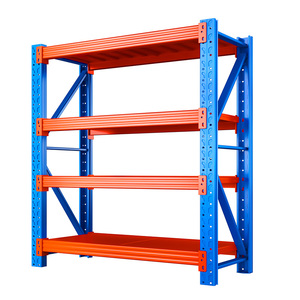 Étagères de stockage en acier pour entrepôt industriel léger, système d'étagères métalliques - Product Image 1