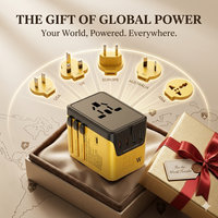 Adaptateur de voyage universel Gan 100W, best-seller aux Émirats arabes unis, au Royaume-Uni, aux États-Unis, en Europe, en Australie, chargeur USB multi-ports rapide PD pour MacBook, ordinateur portable
