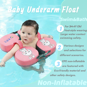 PiaopiaoFish Anillos de Natación para Bebés y Niños, Flotadores de Seguridad EPE No Inflables para Axilas, Ecológicos - Product Image 2