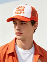 Casquette Trucker en Mousse à 5 Panneaux avec Broderie Logo Personnalisé, Dos en Maille Solide, Corde et Visière Haute Qualité, Casquette Snapback en Maille