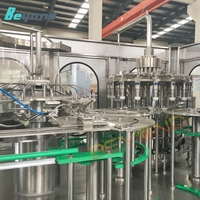Chaîne de production de mise en bouteille automatique compacte de jus d'ananas pour les installations à petite échelle d'usine de boisson