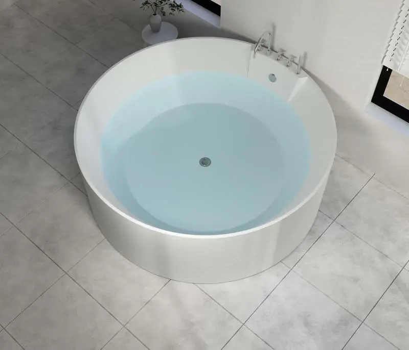 Heißer Verkauf Moderne freistehende tiefe Badewanne niedrigen Preis Marmor ovale Badewanne Erwachsenen mit Wasserhahn