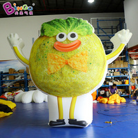 Ballon LED gonflable en forme de croissant, modèle alimentaire géant gonflable personnalisé, pain gonflable publicitaire pour la décoration d'événements de boulangerie