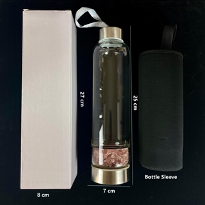 卸売クリスタルチップスウォーターボトルヒーリングクリスタルストーンエナジードリンクボトルカップDIYお土産ギフト用 - Product Image 4