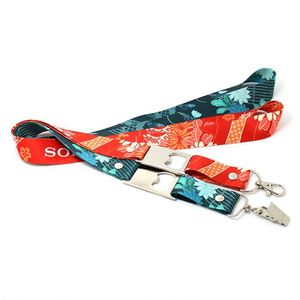 Custom Design <b>Polyester</b> Printed Durable <b>Lanyard</b> Bottle Opener - Product Image 2