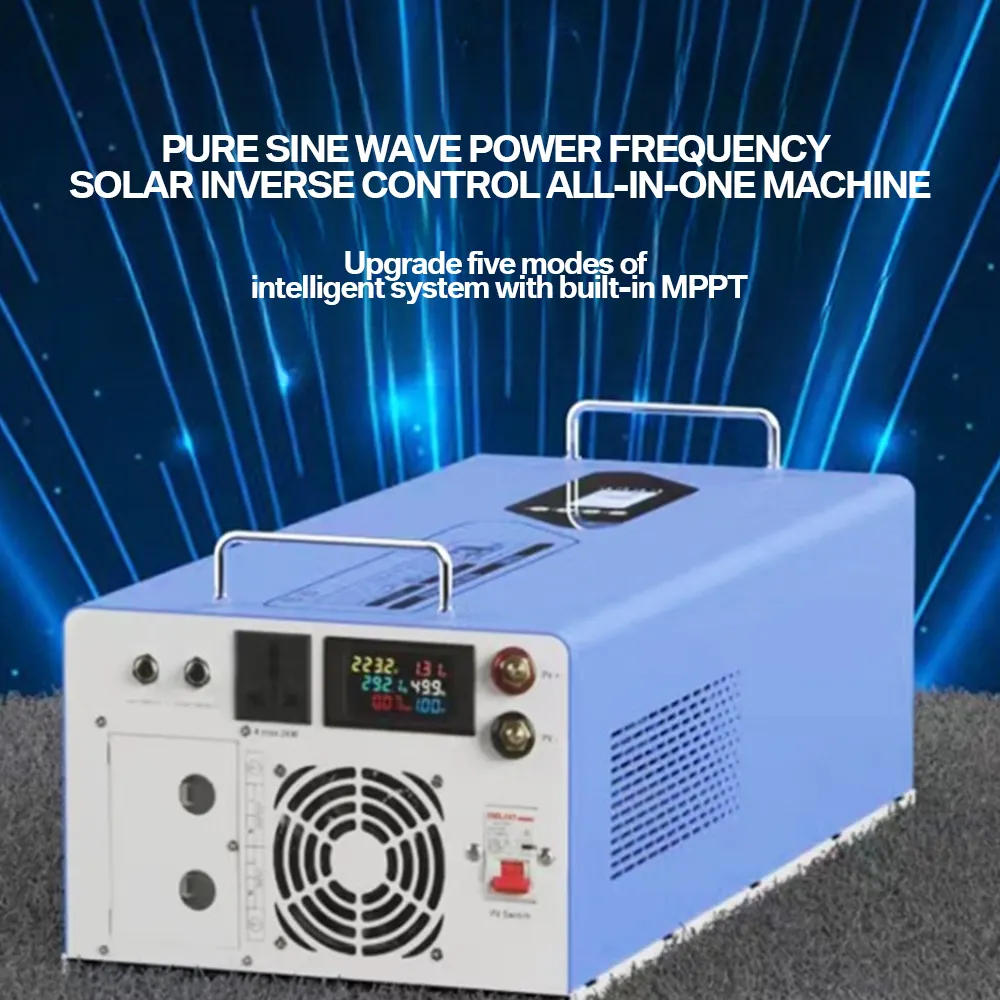 Inverter tenaga surya, 3KW 4kW 5kW 6KW MPPT Solar Hybrid Inverter produsen 12/24 Volt 48V Hybrid Toroidal solar inverter dengan pengisi daya