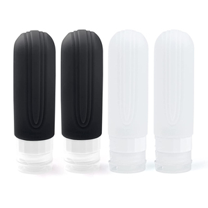 Ensemble de flacons de voyage de 90 ml, approuvé par la TSA pour les vols en <span class=keywords><strong>avion</strong></span>, ensemble de flacons de toilette étanches, <span class=keywords><strong>kit</strong></span> de flacons de toilette en silicone rechargeables - Product Image 5