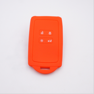 De goma de silicona coche caso clave para Renault KOLEOS Kadjar <span class=keywords><strong>Arkana</strong></span> 2017 para <span class=keywords><strong>samsung</strong></span> QM5 botón 4 Tarjeta inteligente clave shell conjunto - Product Image 5