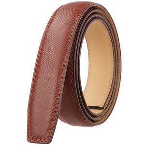 Cintura di fabbrica all'ingrosso in vera pelle cinghia di 3.1CM di larghezza cintura automatica per gli uomini senza fibbia 110-130cm di lunghezza - Product Image 6