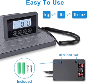 Báscula Postal Digital LCD de Acero Inoxidable ABS de 200 kg, Báscula Electrónica de Envío con Patas Ajustables, Precisión de 1 g, OEM/ODM Personalizable, 1 Año de Garantía - Product Image 4