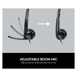 Vente en gros d'accessoires informatiques et téléphoniques Casque USB <span class=keywords><strong>Logitech</strong></span> H390 Casque de jeu Couleur noire - Product Image 3