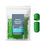 Capsules végétales vides transparentes Capsules de gélatine Taille 000 (Boîte de 50 000) 00 Boîte de 80 000) 0 (Boîte de 50 000)