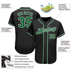 Factory Customized Adult Baseball Team Jerseys Solid Color Men's Baseball Jerseys <b>Plus</b> <b>Size</b> Breathable Wholesale Customized - Product Image 5