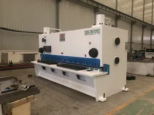 מכונת גזירה CNC מטוטלת הידראולית מכונת גזירה נירוסטה אורך 12*6000