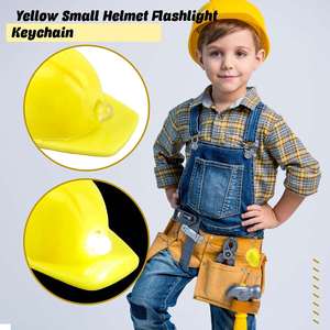 Llavero con Mini Casco de Construcción, Llavero con Linterna en Forma de Casco, Llavero con Pequeña Linterna de Casco - Product Image 5