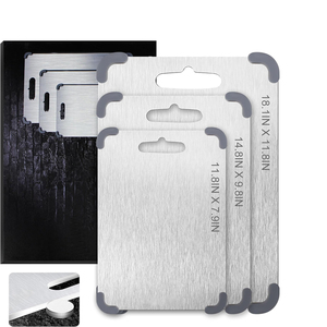 Planches à découper antidérapantes en titane pur <span class=keywords><strong>de</strong></span> qualité alimentaire pour la cuisine à domicile, <span class=keywords><strong>planche</strong></span> à découper pour fruits, légumes, viande, <span class=keywords><strong>planche</strong></span> à découper en titane - Product Image 1