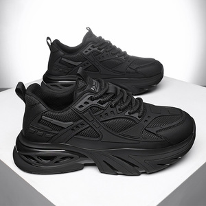 Chaussures pour hommes, chaussures de sport pour hommes, nouveau style printemps, chaussures à semelle épaisse surélevée, chaussures amortissantes, chaussures décontractées pour hommes - Product Image 1