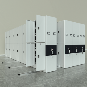 Système d'étagères mobiles intelligentes à compactage massif pour classement, avec étagères métalliques verrouillables - Product Image 5