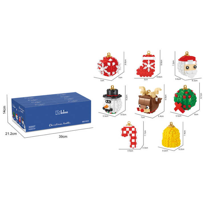 Christmas Santa Xmas Home Decorations Building Set Diy Stocking Hanging