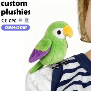 <span class=keywords><strong>Peluche</strong></span> a Forma di Pappagallo da 4,7 Pollici con Magnete da Spalla, Giocattoli Imbottiti Carini per Bambini e Bambine - Product Image 1