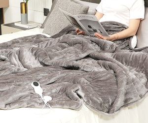 Beautyrest Sherpa Polaire Électrique Wrap <span class=keywords><strong>Poncho</strong></span> Portable Chauffant Jeter Couverture Auto Shut <span class=keywords><strong>Matelassé</strong></span> Flanelle Pique-Nique Avion USB - Product Image 4