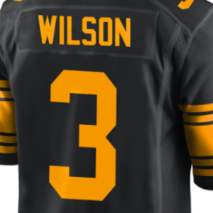 2024 Nieuwe Speler Top Gestikte Amerikaanse Voetbalshirts Pittsburgh 2 Justin Fields 3 Russell Wilson 6 Patrick Queen - Product Image 6