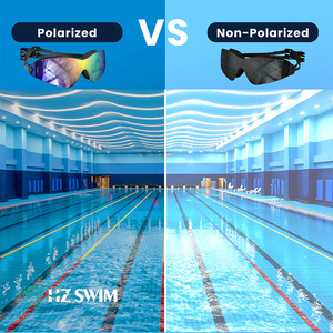 Lunettes de natation anti-buée à grande monture, verres électroplaqués HD, étanches, pour adultes, vente en gros - Product Image 3