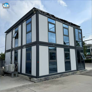 Оптовая продажа, производство Китай, современный домашний портативный сборный передвижной дом, плоский контейнер, стеклянный занавес, настенный контейнер, дом - Product Image 3