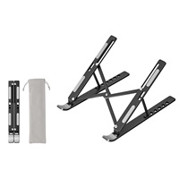 Offre Spéciale Support Vertical Pliable Portable en Acier Carbone pour Ordinateur Portable, Réglable en Hauteur