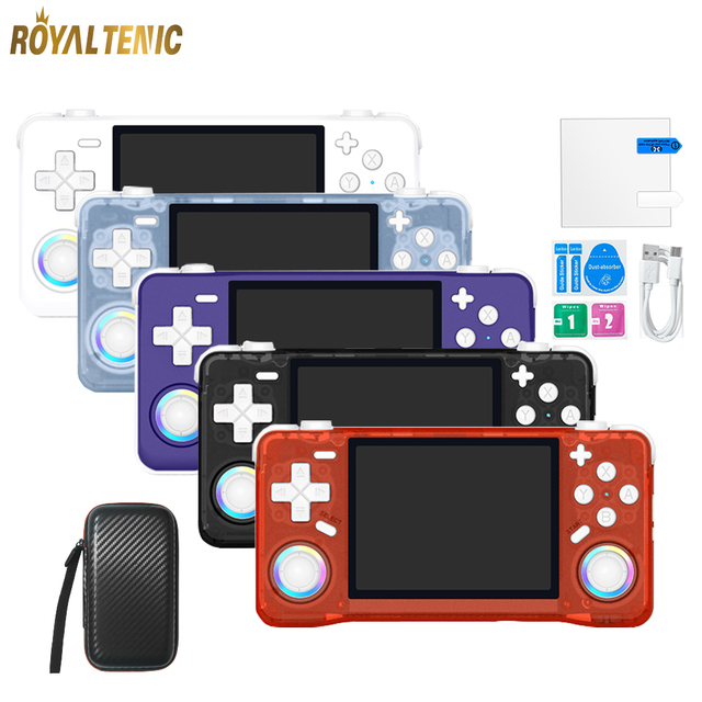 2025 NEW Retro Hand Gaming Console RGB Led Light Joystick RK3326 3D Large Portable Mini Video Game Console for Christmas Gift