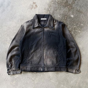 Chaquetas de Mezclilla de Invierno para Hombre, Personalizadas, de Alta Calidad, Estilo Vintage, Bordadas, Resistentes al Viento, Y2K, con Cierre de Cremallera, Frente de Cuero, Transpirables - Product Image 2