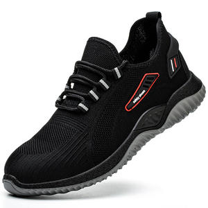 Zapatos de Seguridad para Hombre, de Caña Baja, con Puntera de Material Compuesto, Transpirables, Antipinchazos, Resistentes a Impactos, para la Industria de la Construcción, Color Gris y Negro - Product Image 1