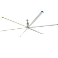Kit de ventilateur de plafond industriel BLDC haute efficacité, silencieux, oscillation 3D, circulateur d'air avec tension 241V-380V et garantie de 24 mois