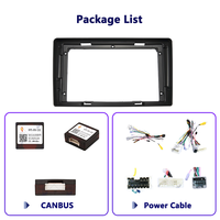 Vente en gros de panneaux de façade pour autoradio 9 pouces pour Renault Duster 2014-2017, kits de cadre de tableau de bord pour autoradio, accessoires de voiture