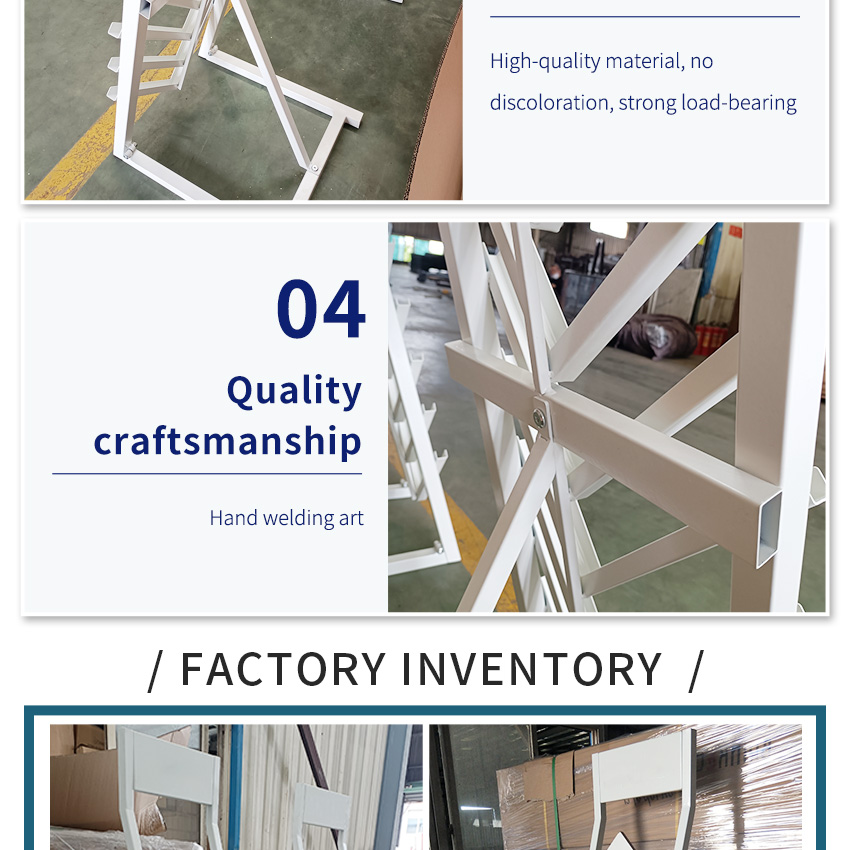 Simple Factory Floor Stand Multi Tier Shelf Metal Sample Quartz Mosaic Tile Granite Tower Display Racks Marble Displays Stand