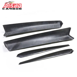 แผงมือจับประตูด้านในคาร์บอนไฟเบอร์ AISKA สำหรับรถยนต์เทสล่า รุ่น 3 และรุ่น Y ปี 2021+ ชุดตกแต่งภายในพร้อมแผ่นปิดตกแต่ง 4 ชิ้น/ชุด - Product Image 2