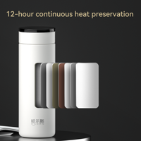 Termo Inteligente con Pantalla de Temperatura y LED Térmico, Termo Inteligente para Beber Agua