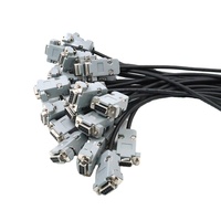 Personalizado 4 Pin Jst Xh 2,54 a DB9 Hembra RS232 Serial Leadshine Servo Drive Encoder Cable Conector