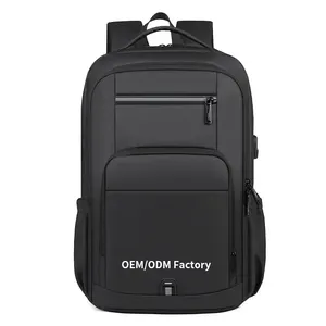 Oxford Computer Black Notebook Business Backpack Impermeable Storage Waterproof Polyester Fashion Laptop 5 1pc Poly Bag +carton