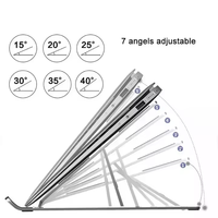 Support portable pour ordinateur portable en alliage d'aluminium réglable, support pour ordinateur portable, support pour tablette, support pliable pour ordinateur portable